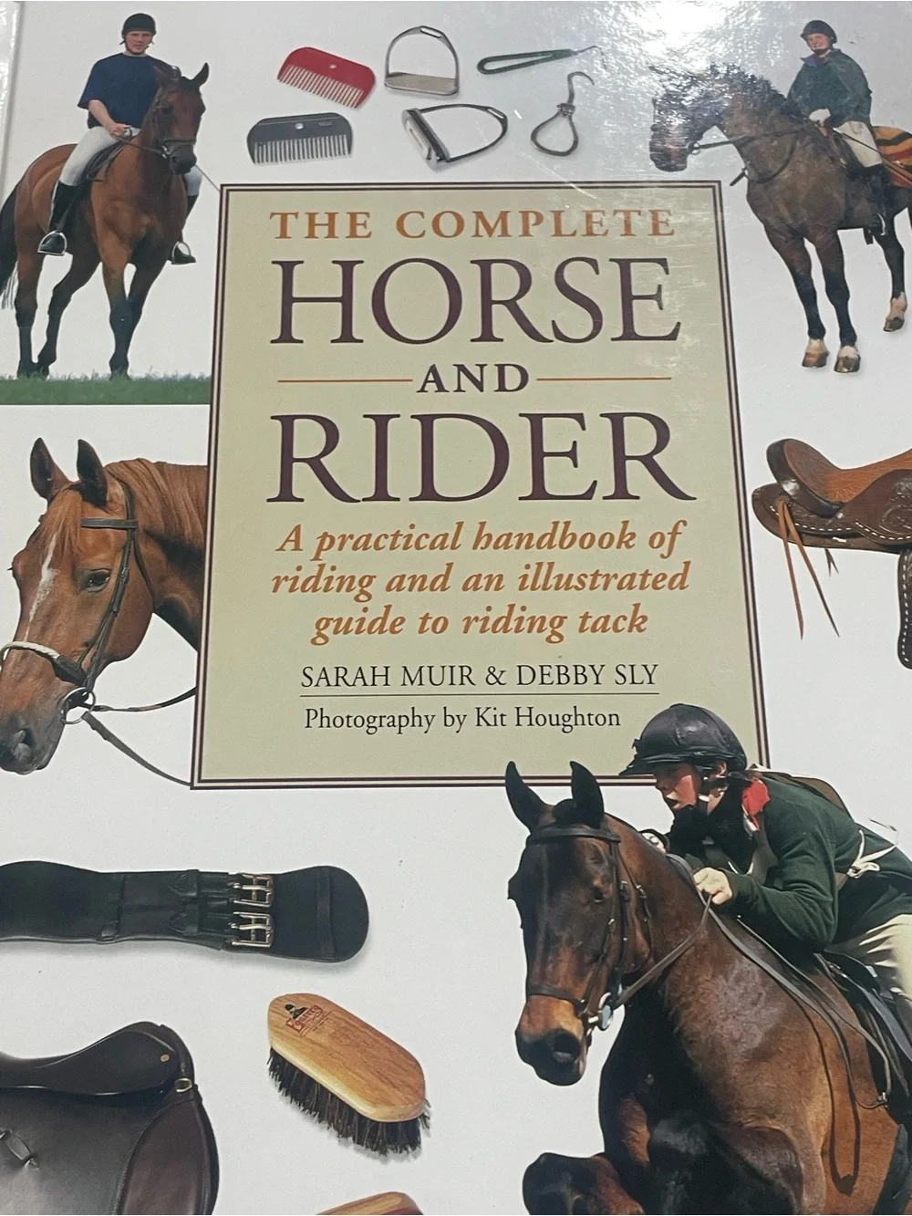 The Complete Horse & Rider Handbook HC Book 2001 Vintage Equestrian Sarah Muir